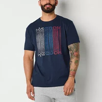 Reebok Mens Crew Neck Short Sleeve Graphic T-Shirt