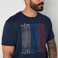 Reebok Mens Crew Neck Short Sleeve Graphic T-Shirt