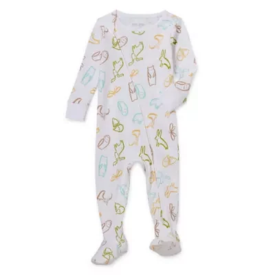 Okie Dokie Baby Boys Footed Long Sleeve One Piece Pajama