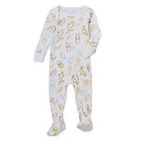 Okie Dokie Baby Boys Footed Long Sleeve One Piece Pajama