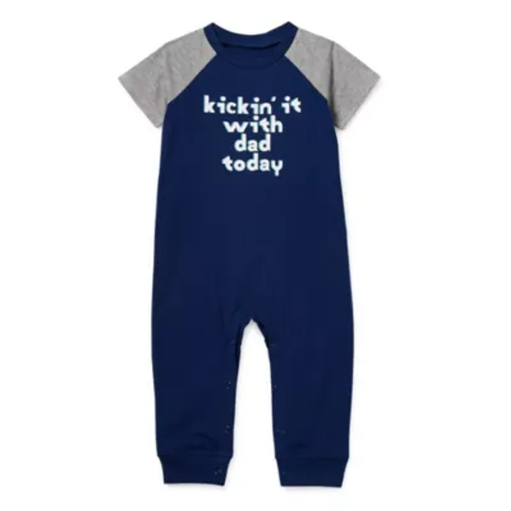 Okie Dokie Baby Boys Short Sleeve Jumpsuit