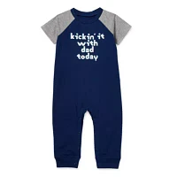 Okie Dokie Baby Boys Short Sleeve Jumpsuit