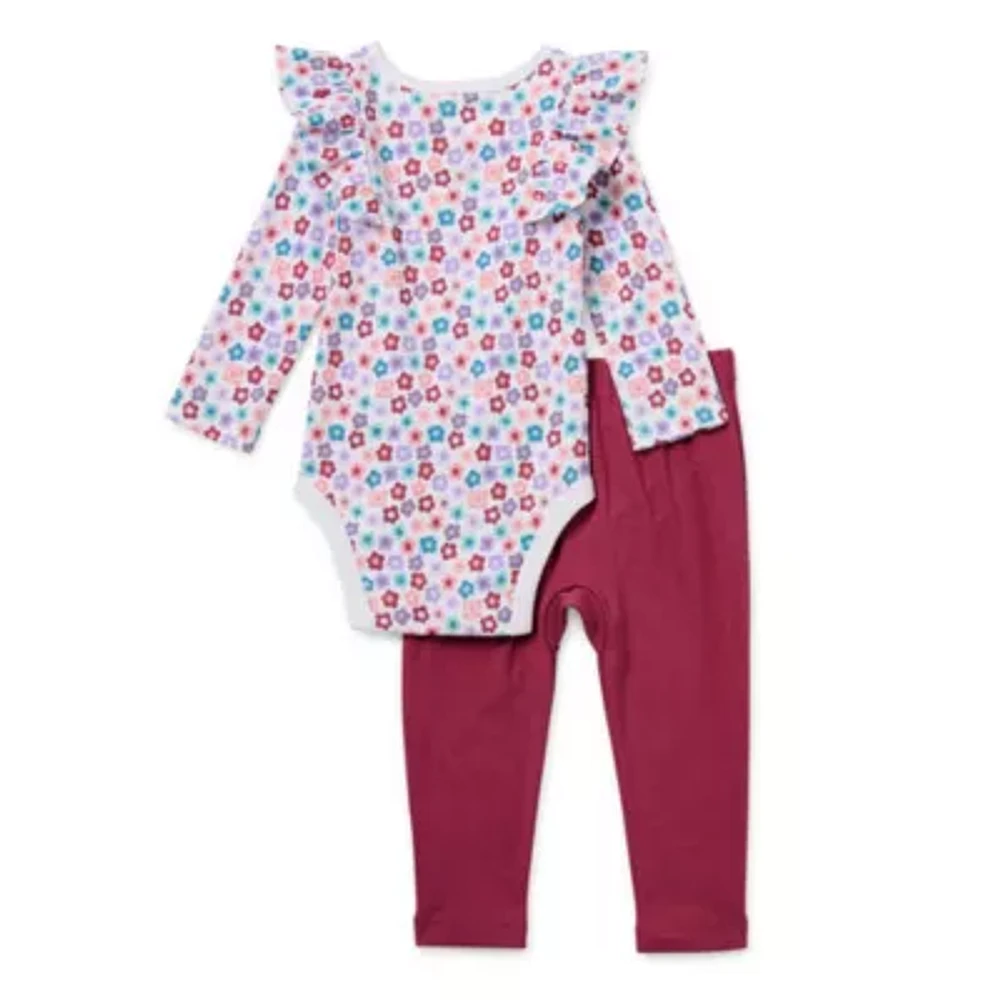 Okie Dokie Baby Girls 2-pc. Pant Set