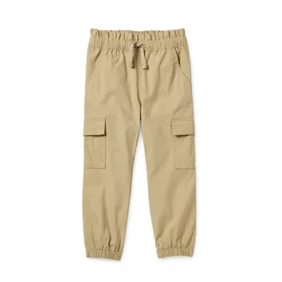 Okie Dokie Toddler & Little Girls Drawstring Waist Cuffed Jogger Pant