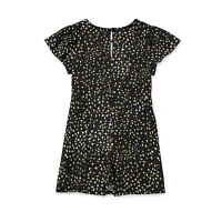 Thereabouts Faux Little & Big Girls Short Sleeve Wrap Dress