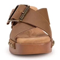 Muk Luks Womens Charlotte Wedge Sandals