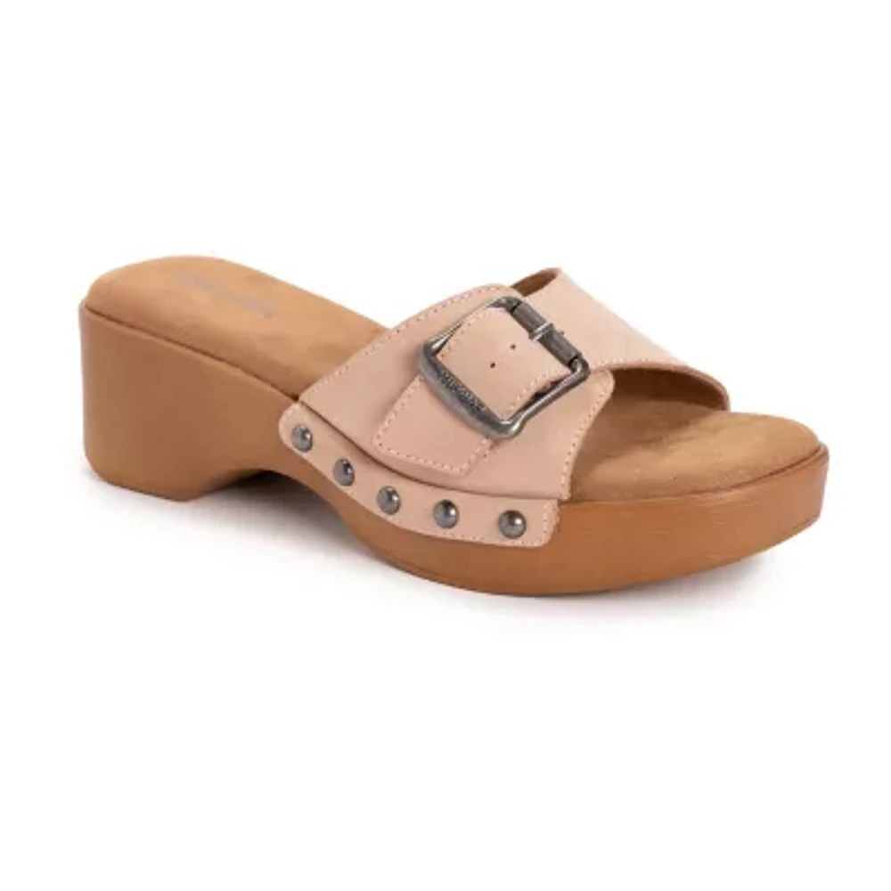 Muk Luks Womens Cora Wedge Sandals
