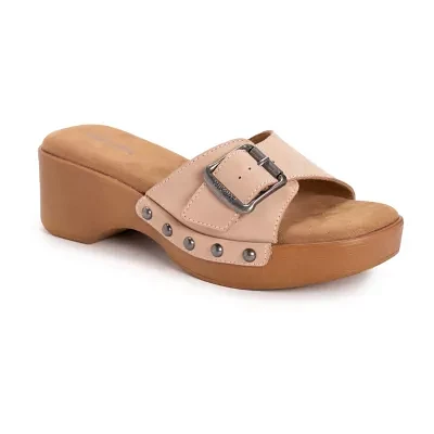 Muk Luks Womens Cora Wedge Sandals