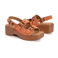 Muk Luks Womens Calliope Wedge Sandals