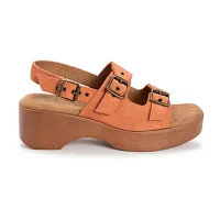Muk Luks Womens Calliope Wedge Sandals