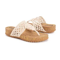 Muk Luks Pippen Womens Footbed Sandals