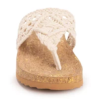 Muk Luks Pippen Womens Footbed Sandals