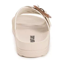 Muk Luks Womens Grand Shayna Criss Cross Strap Flat Sandals