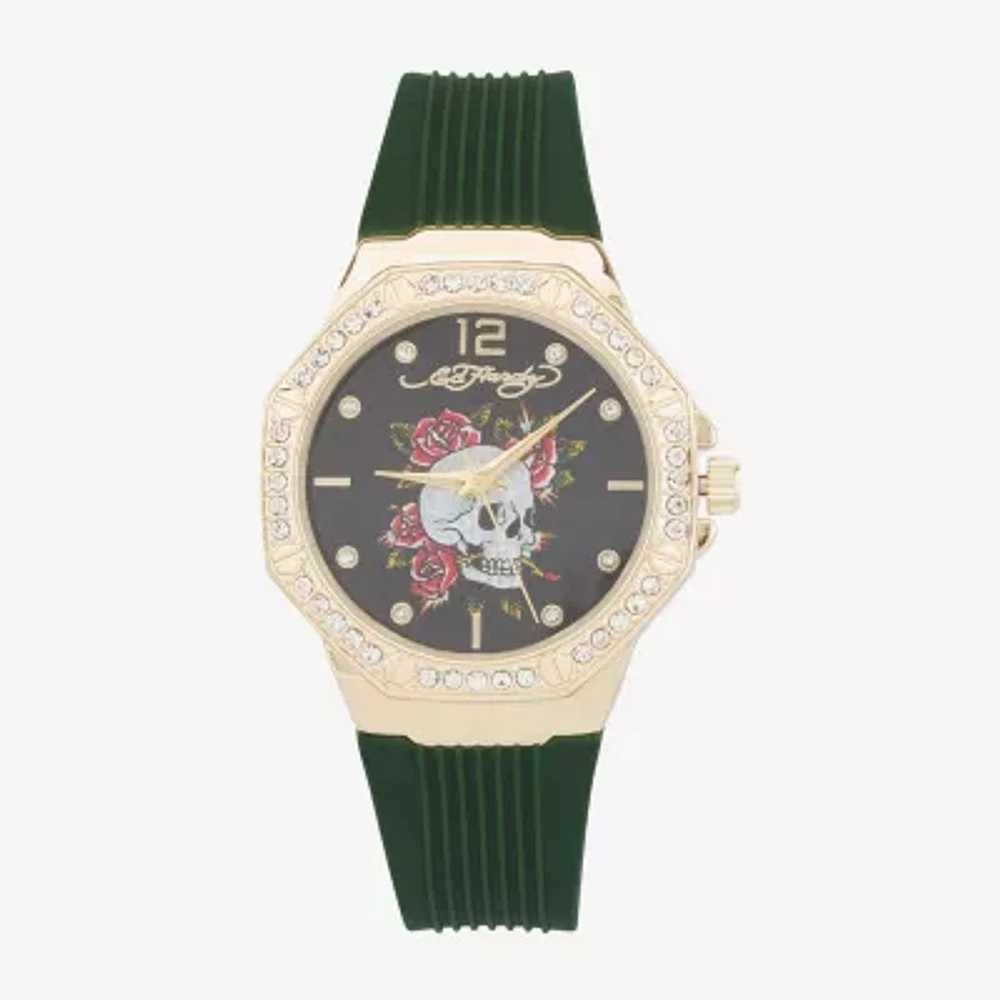 Ed Hardy Womens Green Strap Watch 14970g-42-G22