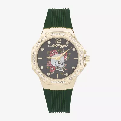 Ed Hardy Womens Green Strap Watch 14970g-42-G22