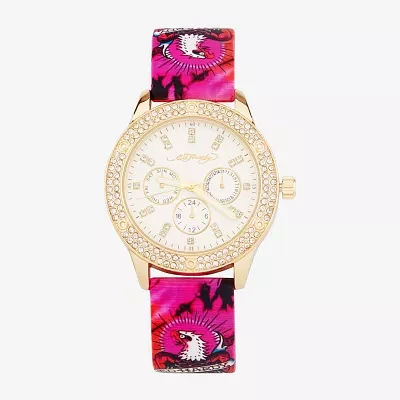 Ed Hardy Womens Pink Strap Watch 14983g-42-B01