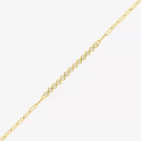 Diamond Addiction 1/3 Ct.T.W. (G-H, I1-I2) Lab-Grown Diamond 10K Gold Paperclip Round Chain Bracelet