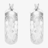 10K Gold 15mm Round Hoop Earrings