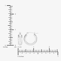 10K Gold 15mm Round Hoop Earrings
