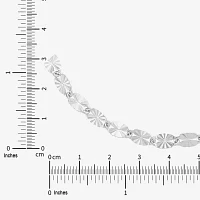 Sterling Silver 10 Inch Solid Fashion Ankle Bracelet