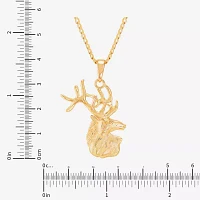 Deer Womens 14K Gold Over Silver Pendant Necklaces