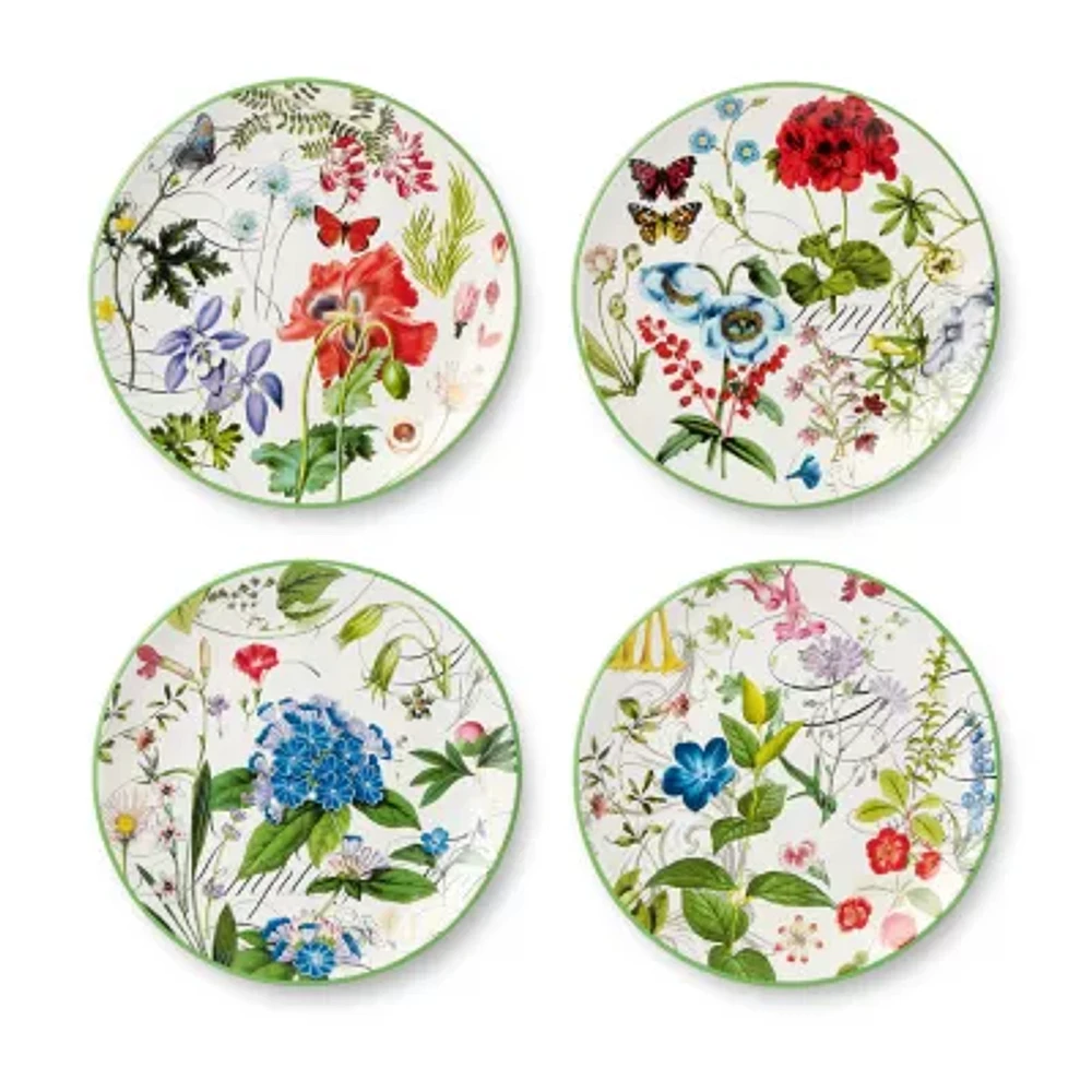 Certified International Greenhouse 4-pc. Ceramic Salad Plate