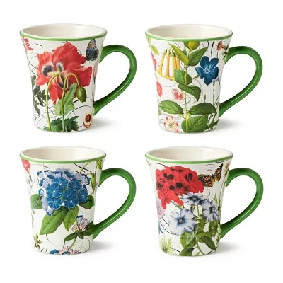 Certified International Greenhouse 4-pc. Coffee Mug