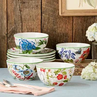 Certified International Greenhouse 4-pc. Ceramic Ice Cream Bowl