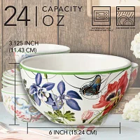 Certified International Greenhouse 4-pc. Ceramic Ice Cream Bowl