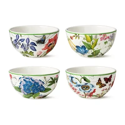 Certified International Greenhouse 4-pc. Ceramic Ice Cream Bowl