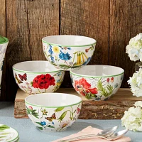 Certified International Greenhouse 4-pc. Ceramic Ice Cream Bowl