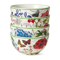 Certified International Greenhouse 4-pc. Ceramic Ice Cream Bowl