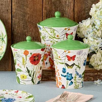Certified International Greenhouse 3-pc. Canister