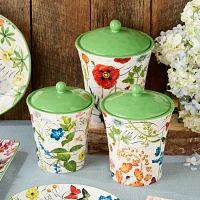 Certified International Greenhouse 3-pc. Canister