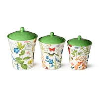 Certified International Greenhouse 3-pc. Canister