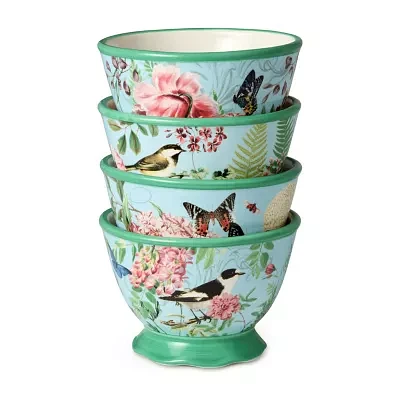 Certified International Flora 4-pc. Ceramic Ice Cream Bowl