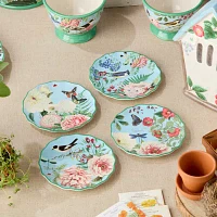 Certified International Flora 4-pc. Ceramic Appetizer Plate