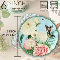 Certified International Flora 4-pc. Ceramic Appetizer Plate