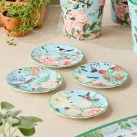 Certified International Flora 4-pc. Ceramic Appetizer Plate