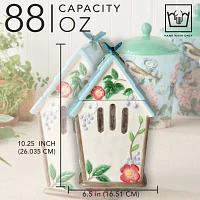 Certified International Flora Dishwasher Safe Ceramic Cookie Jar