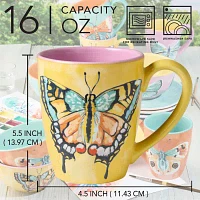 Certified International Butterflies 4-pc. Coffee Mug