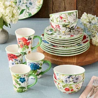 Certified International Greenhouse 16-pc. Ceramic Dinnerware Set