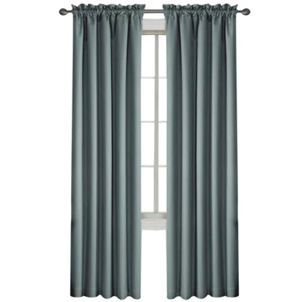 Eclipse Corin Rod Pocket Blackout Single Curtain Panel
