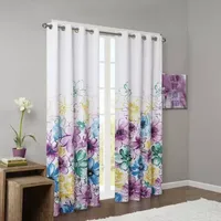 Intelligent Design Ashley 50"W X 84"L Total 100% Blackout Grommet Top Single Curtain Panel