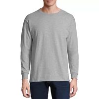 Hanes Mens Crew Neck Long Sleeve T-Shirt