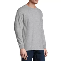Hanes Mens Crew Neck Long Sleeve T-Shirt