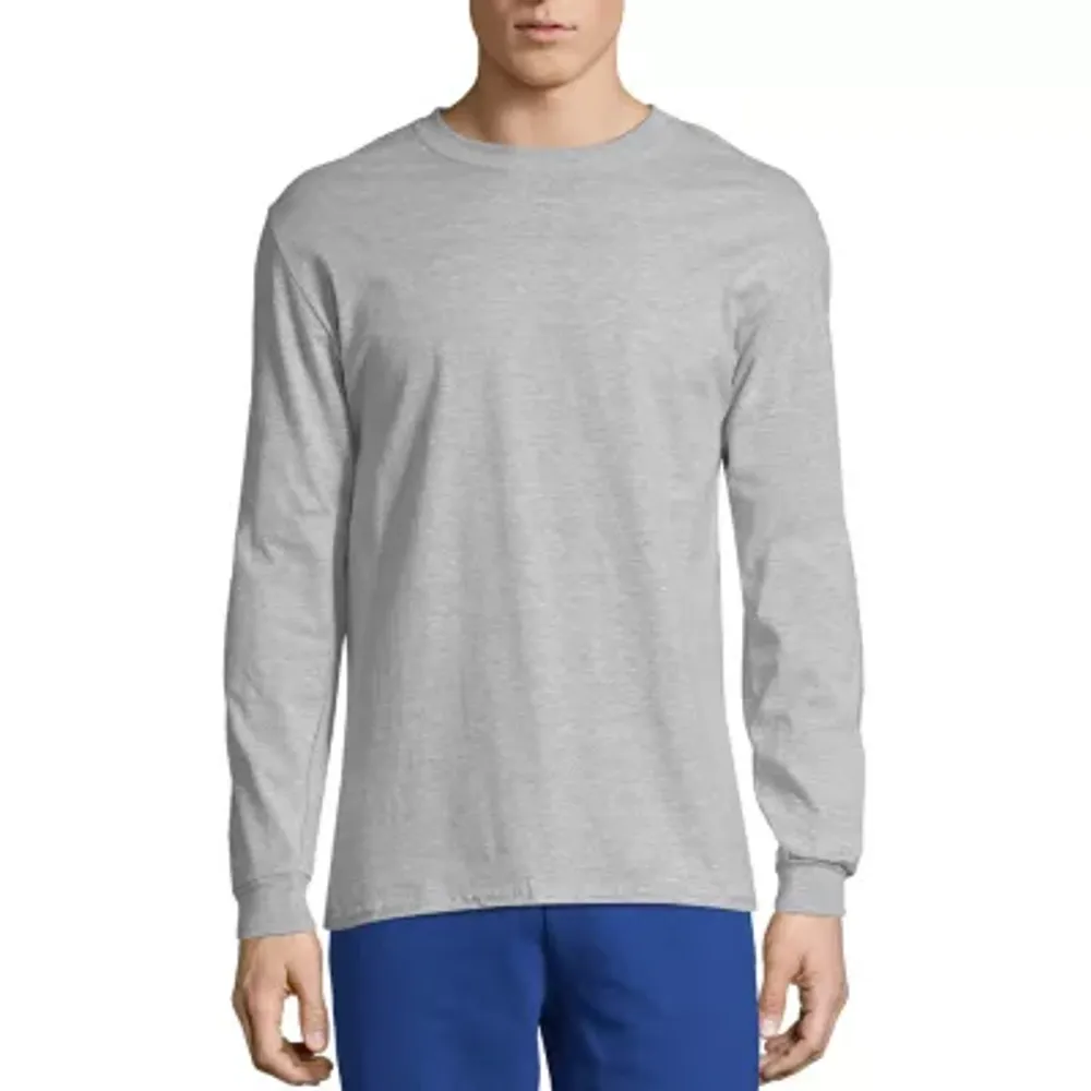 Hanes Mens Long Sleeve Henley Shirt - JCPenney