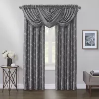 Max Blackout Mystique Embroidery Rod Pocket Waterfall Valance