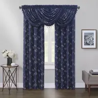 Max Blackout Mystique Rod Pocket Embroidered 100% Single Curtain Panel