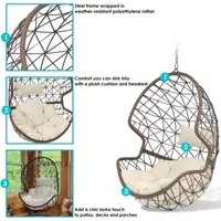 Sunnydaze® Danielle Hanging Egg Chair